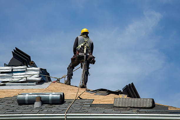 Professional Gutter Installation technician working in Fort Ogden, FL
